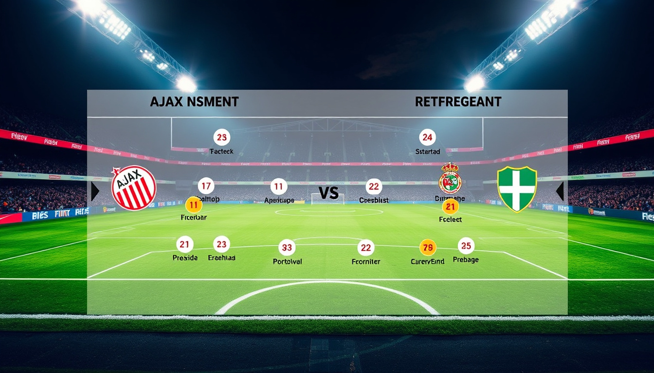 Ajax – Excelsior Rotterdam Opstellingen – Bevestigde Basiselftallen & Blessures